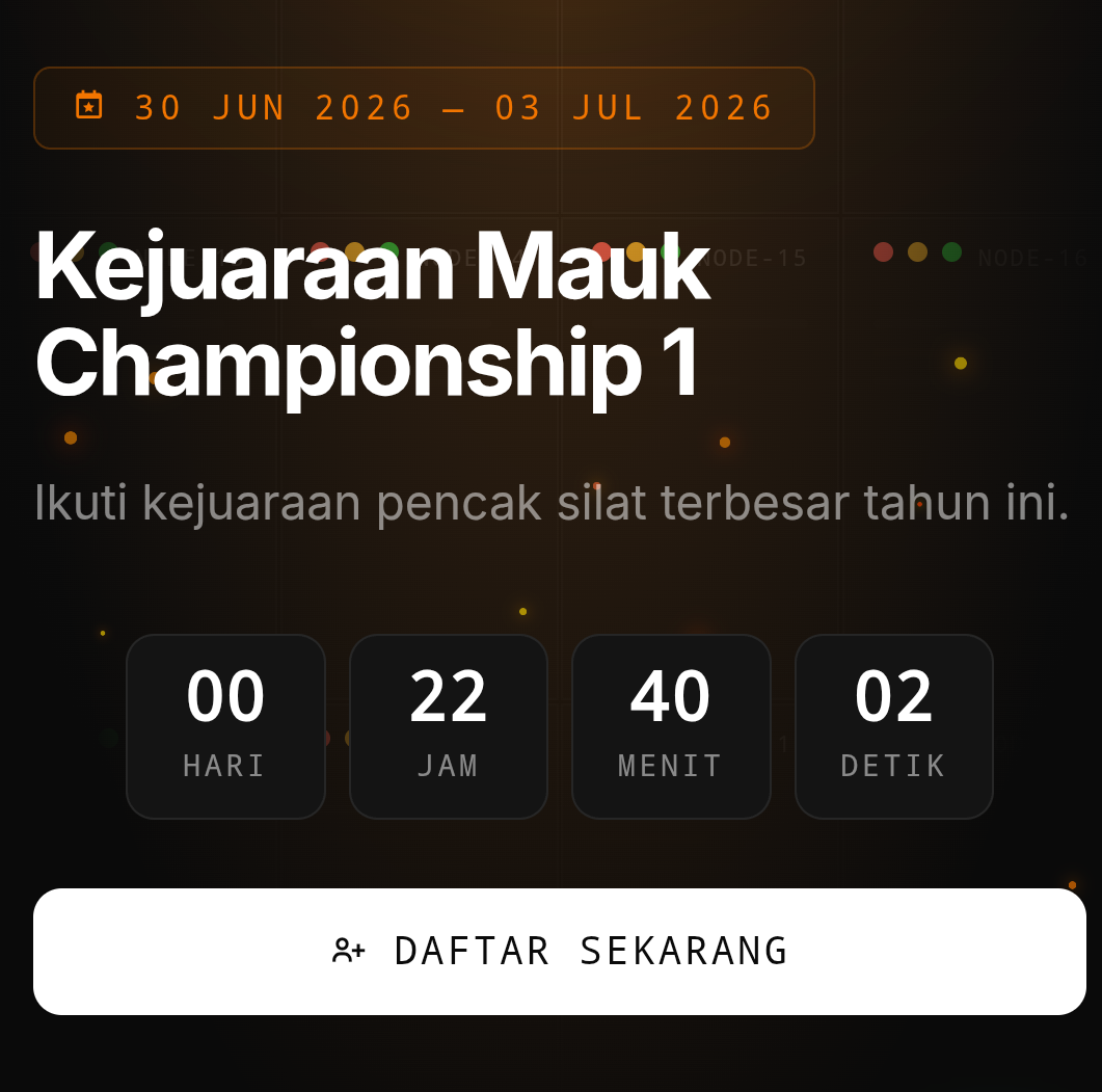 WEBSITE KEJUARAAN PENCAK SILAT